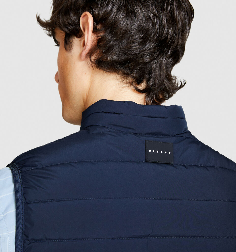 Padded vest - men's puffer jackets and coats - Dark Blue | Sisley image number 5